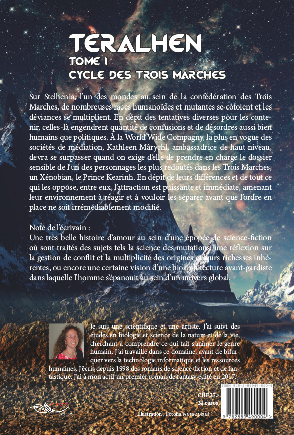 Roman de science-fiction Teralhen, tome 1 du Cycle des Trois Marches, par l'auteure Christine Barsi