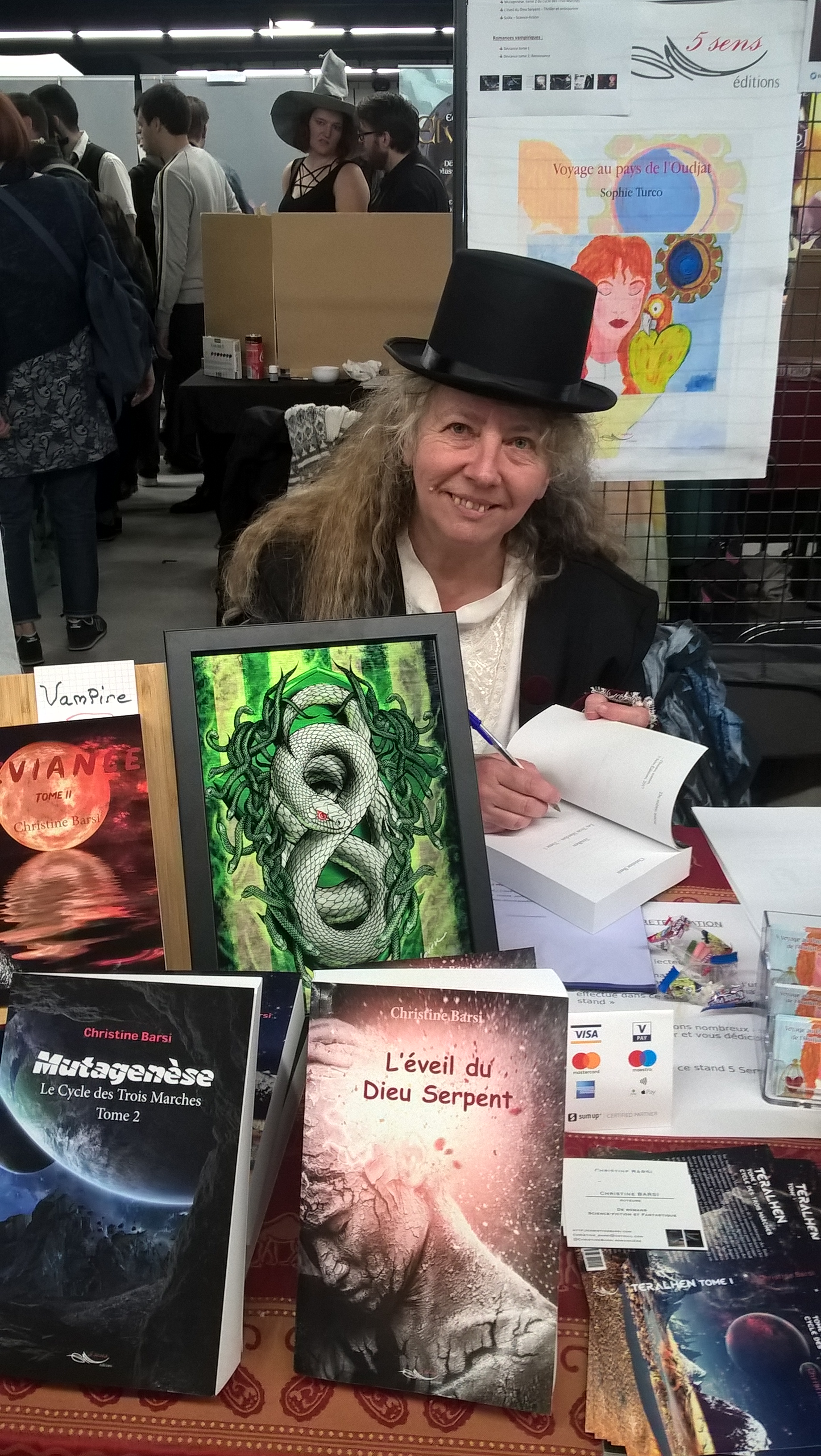 L'auteure Christine Barsi au Salon Fantastique 2019
