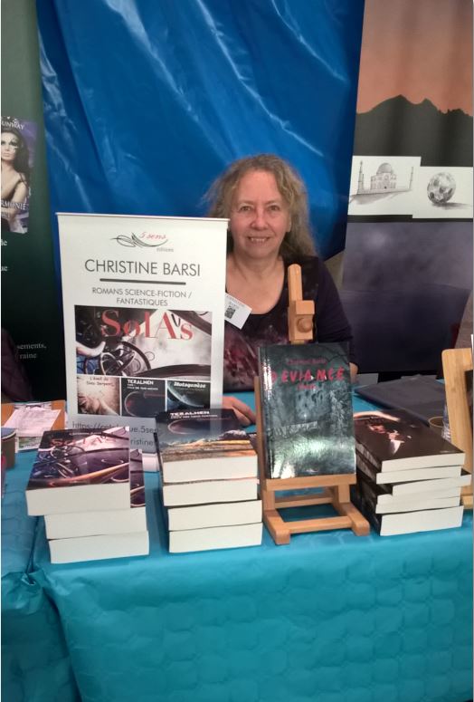 Salon IDF 2020 - L'auteure Christine Barsi - romans de science-fiction romanesque et de fantastique gothique