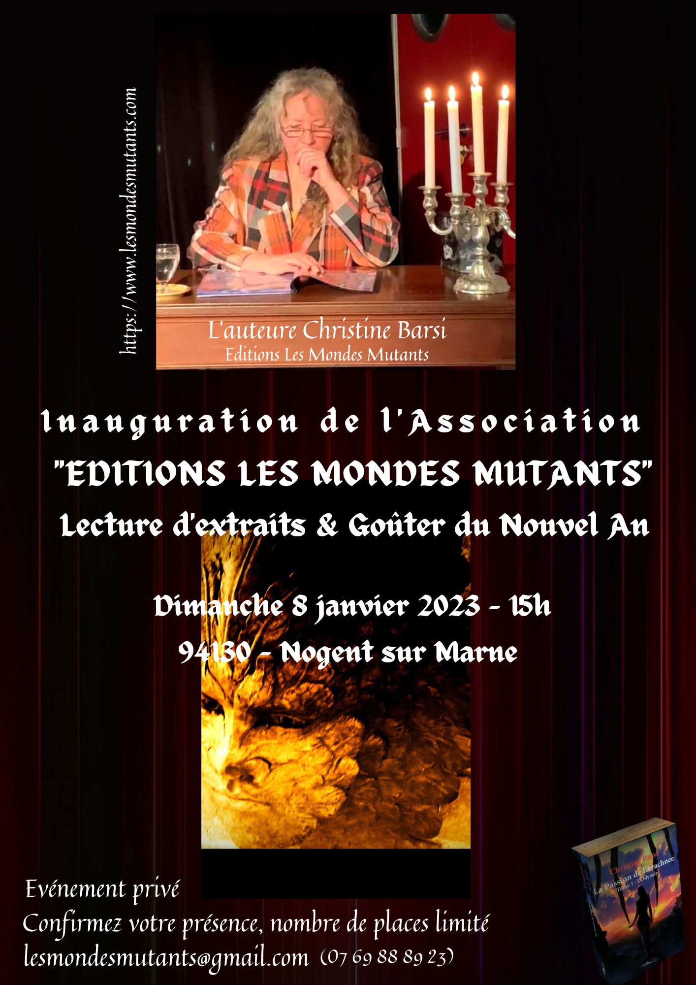 Inauguration, de l'Association Editions Les Mondes Mutants - Goûter du Nouvel An 2023