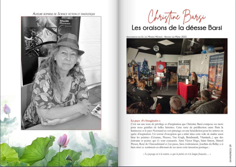 L'auteure Christine Barsi sur le magazyne Oxymore(s)