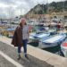 L'auteure Christine Barsi sur le port Lympia à Nice, octobre 2024