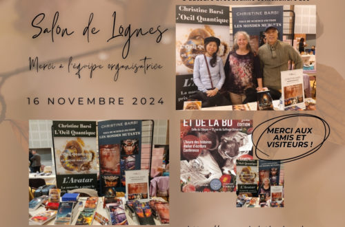 L'auteure Christine Barsi sur le Salon du Livre et de la BD de Lognes le 16 novembre 2024