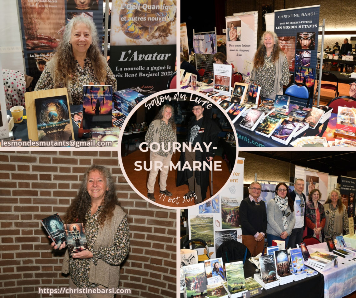 l'auteure christine barsi sur le salon du livre de gournay-sur-marne samedi 11 octobre 2025