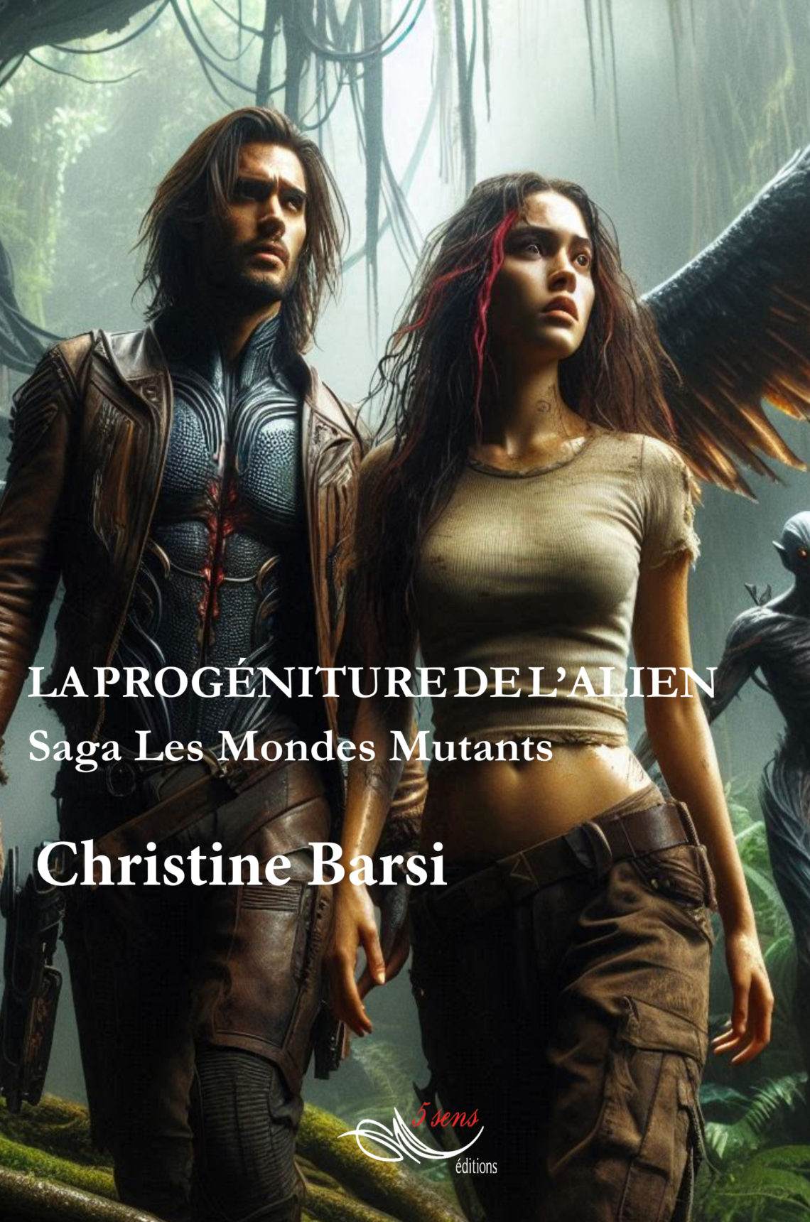Roman de science-fiction la progéniture de l'alien par l'auteure christine barsi