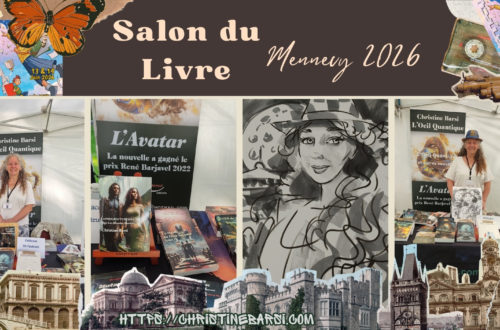 l'auteure de romans de science-fiction et de fantastique sur le salon du livre et de la bd de mennecy en juin 2026