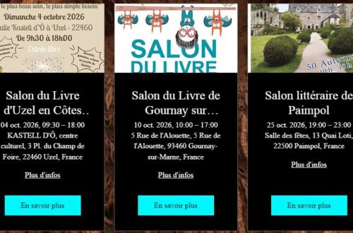 agenda des salons litteraires de l'auteure christine barsi
